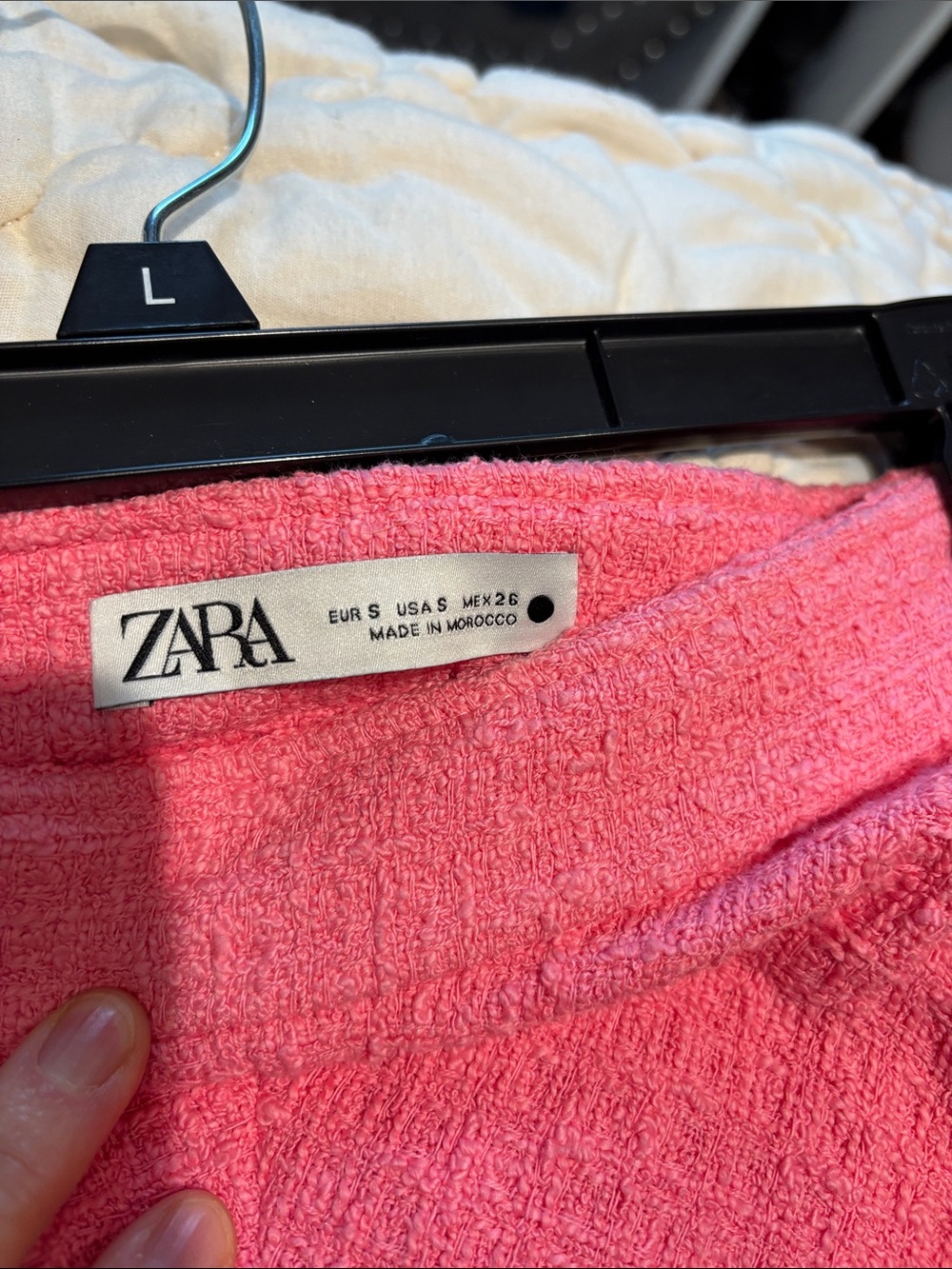Zara Pink Maxi Skirt with Textured Knit - Picture 3 of 6
